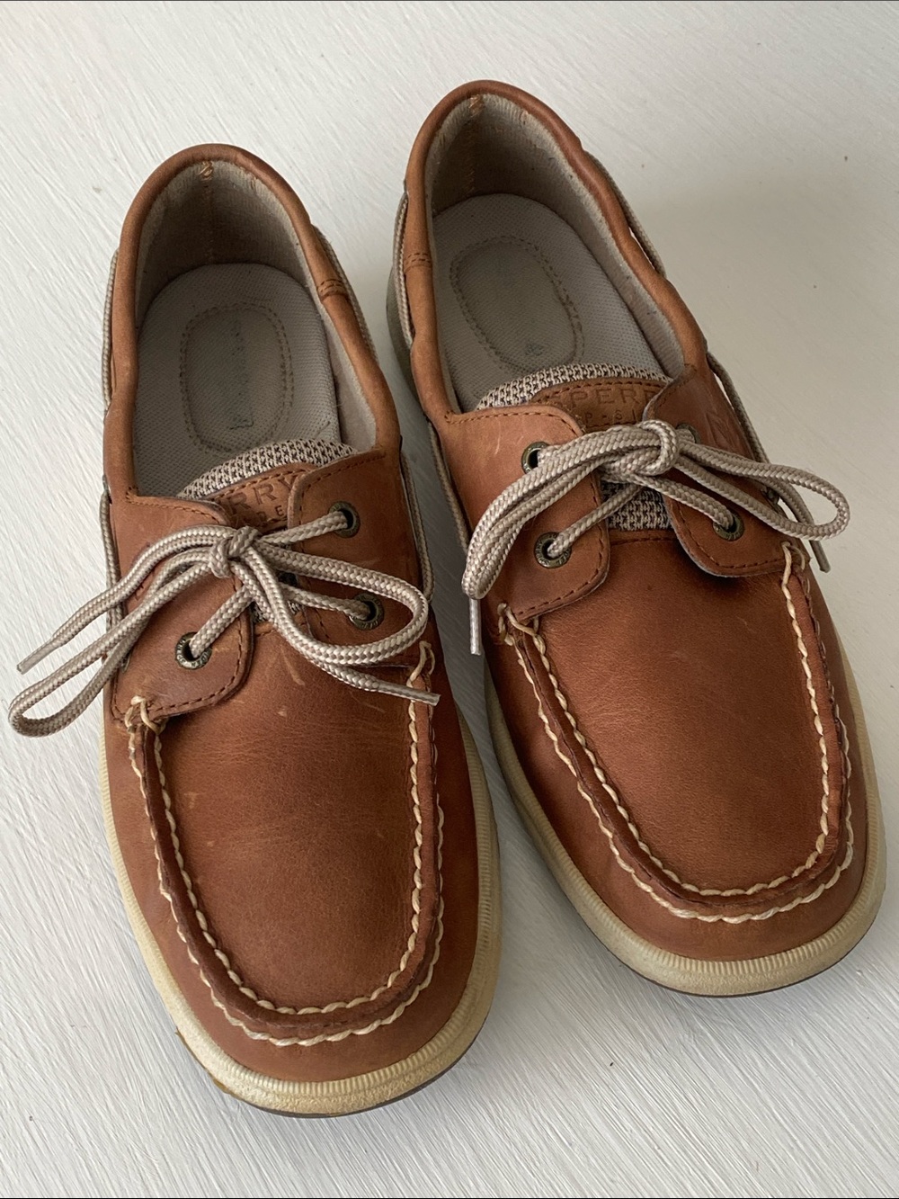 Sperry Brown Leather Boat Shoes